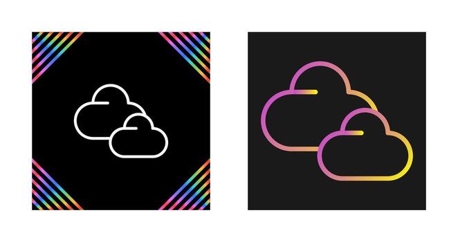 icono de vector de nube