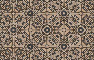 Golden color islamic design pattern vector