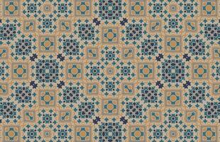 Colorful geometric fabric design pattern vector