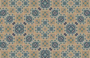 Colorful geometric fabric design pattern vector