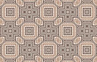 Geometric square tribal style design pattern vector