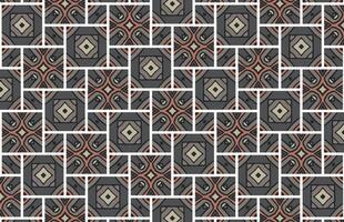 Brown and white tile grunge design pattern vector