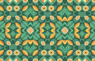 Abstract colorful leaves fabric design pattern vector