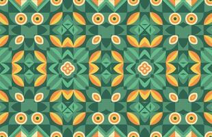 Abstract colorful leaves fabric design pattern vector