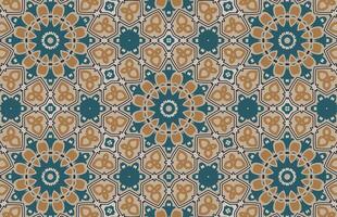 Abstract islamic geometric design pattern vector