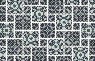 Abstract geometric tile pattern vector