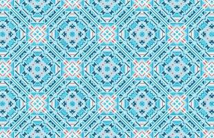 Blue and orange color grunge geometric design pattern vector