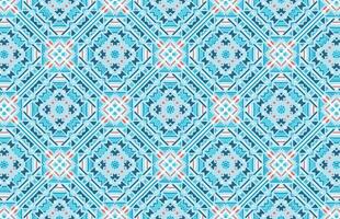 Blue and orange color grunge geometric design pattern vector