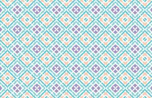 Abstract colorful square textile design pattern vector