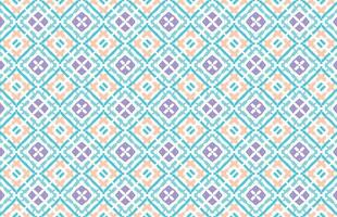 Abstract colorful square textile design pattern vector