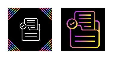 Document Check Vector Icon