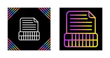 Document Insert Table Vector Icon