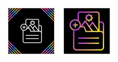 Document Insert Image Vector Icon