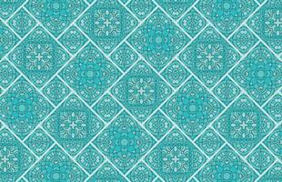 Blue color grunge fabric design pattern vector