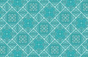 Blue color grunge fabric design pattern vector