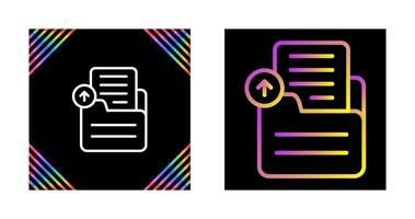 Document Upload Vector Icon