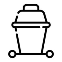 recyle Line Icon Background White vector