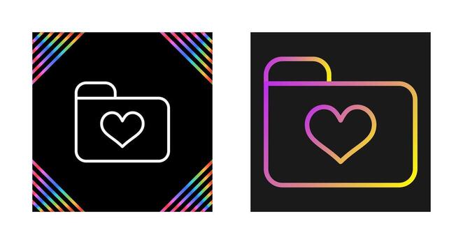 icono de vector de carpeta