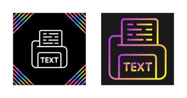 Text File Vector Icon