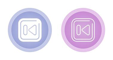 Previous Track Square Vector Icon