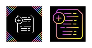 Document Insert Icon Vector Icon