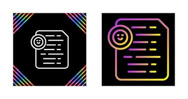 Document Insert Emoji Vector Icon