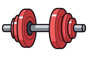 Flat Dumbbell Icon, Gym Fitness elements vector illustration.