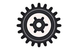 Gear wheel icon set. Gear Wheel vector illustration.