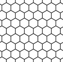 Vector seamless monochrome honeycomb pattern. Bee ornament. Lattice, sandblasting and laser cutting