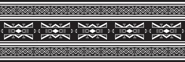 Native American vector monochrome seamless pattern. Endless black aztec, maya, inca ornament. Drawing for sandblasting and plotter and laser cutting