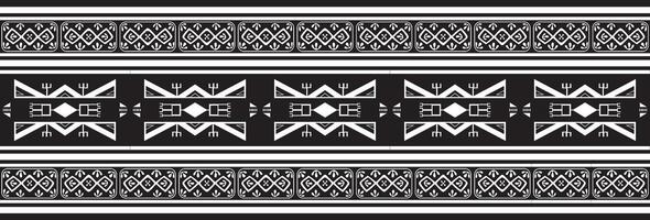 Native American vector monochrome seamless pattern. Endless black aztec, maya, inca ornament. Drawing for sandblasting and plotter and laser cutting