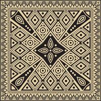 Vector gold and black square national Indian patterns. National ethnic ornaments, borders, frames. colored decorations of the peoples of South America, Maya, Inca, Aztecs