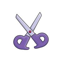 Scissors icon. Cartoon illustration of scissors vector icon for web design