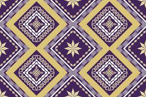 Ethnic Figure aztec embroidery style.Geometric ikat oriental traditional art pattern.Design for ethnic background,wallpaper,fashion,clothing,wrapping,fabric,element,sarong,graphic,vector illustration. vector