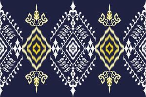 Ethnic Figure aztec embroidery style.Geometric ikat oriental traditional art pattern.Design for ethnic background,wallpaper,fashion,clothing,wrapping,fabric,element,sarong,graphic,vector illustration. vector