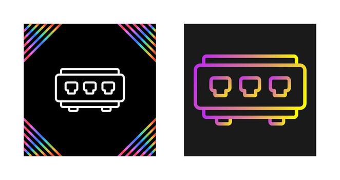 icono de vector de interruptor de red