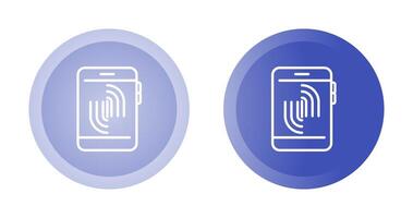 Fingerprint Scanning Vector Icon