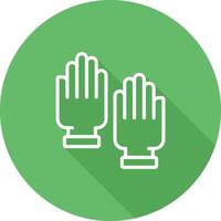 Rubber Gloves Vector Icon