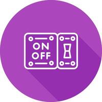 icono de vector de interruptor de luz