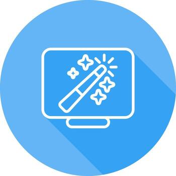Desktop Computer Vector Icon
