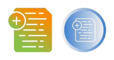 Document Insert Icon Vector Icon