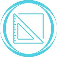 Triangular Ruler Vector Icon