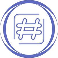 Hashtag Vector Icon