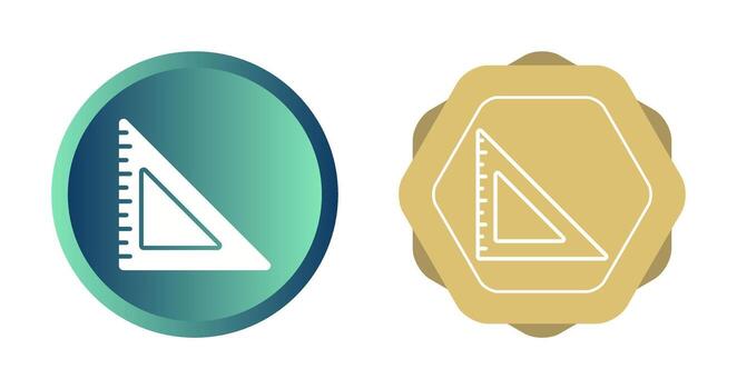 icono de vector de regla triangular