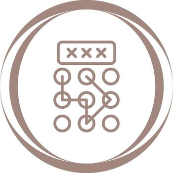 Pattern Lock Vector Icon