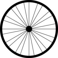 Circular radial, radiating lines element. Circular geometric element. Bicycle wheel isolated. vector