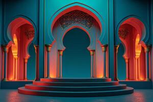 AI generated Eid Al Fitr clarity in your backdrop photo