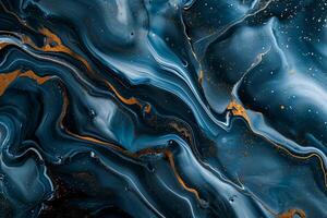 AI generated Alluring golden luxury abstract design photo