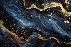 AI generated Opulent golden luxury abstract concept photo