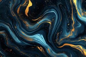 AI generated Superb golden luxury abstract illustration photo